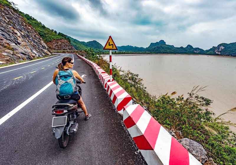 Motorbike to Cat Ba Island