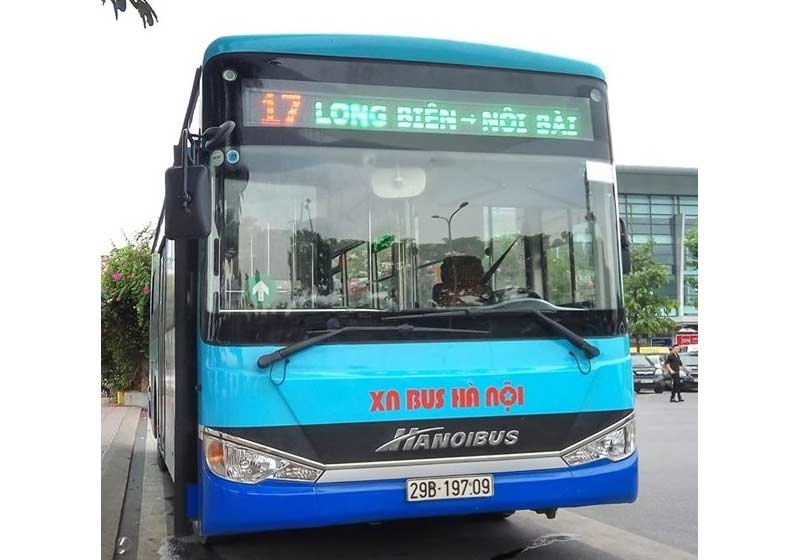 Bus 17 to noi bai airport